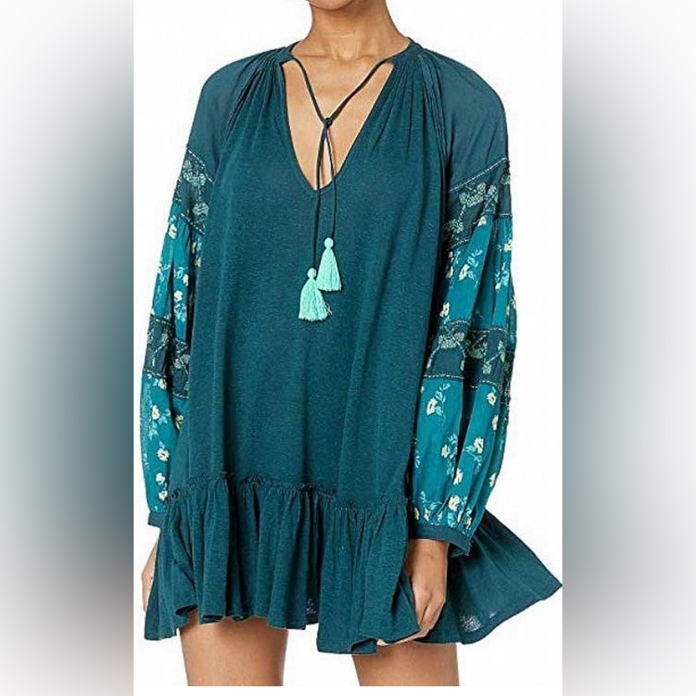 Free People Mix It Up Tunic Jade